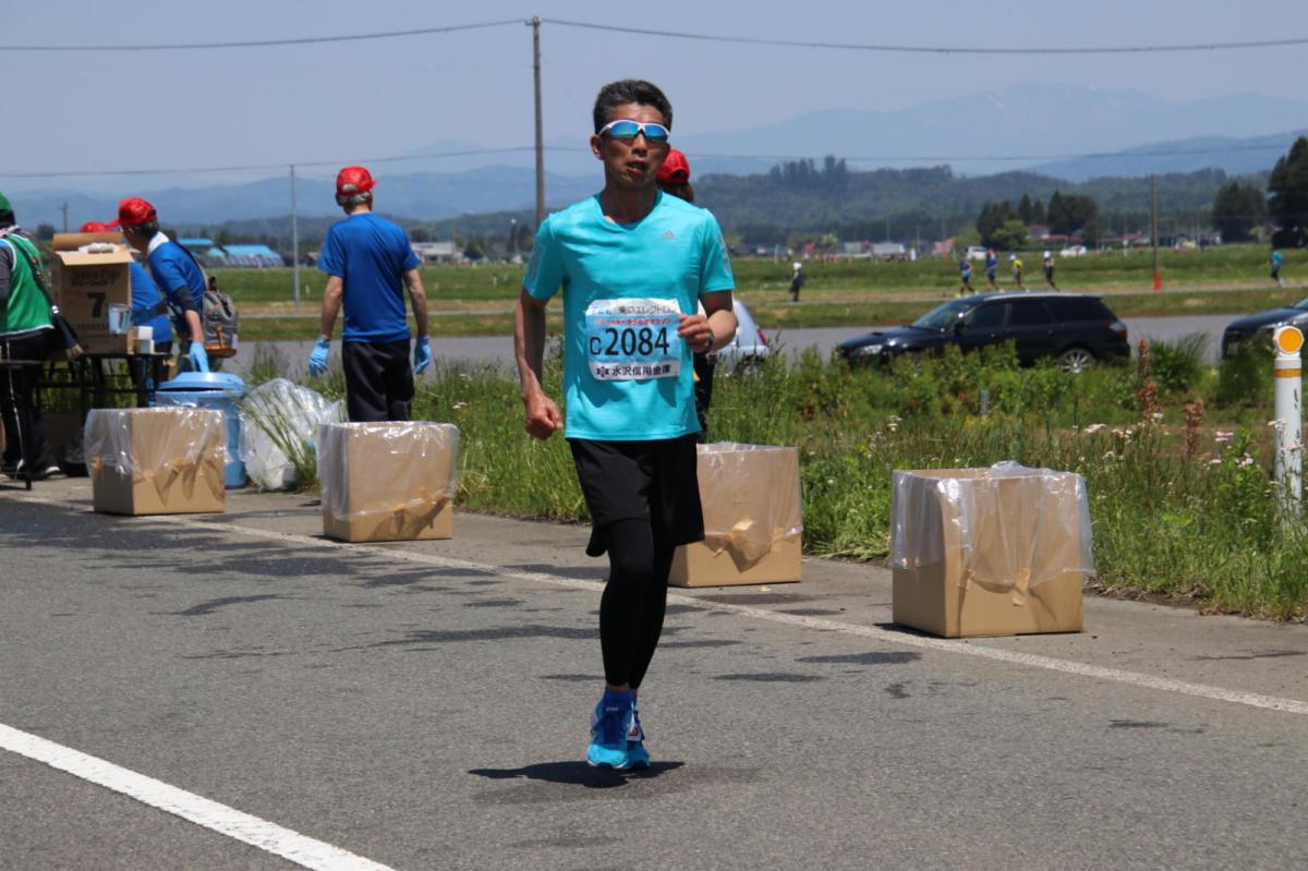 いわて奥州きらめきマラソン2018 フルマラソン5・37.5km給水/10km折り返し 2018/05/20