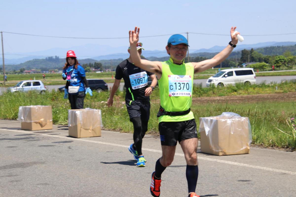 いわて奥州きらめきマラソン2018 フルマラソン5・37.5km給水/10km折り返し 2018/05/20