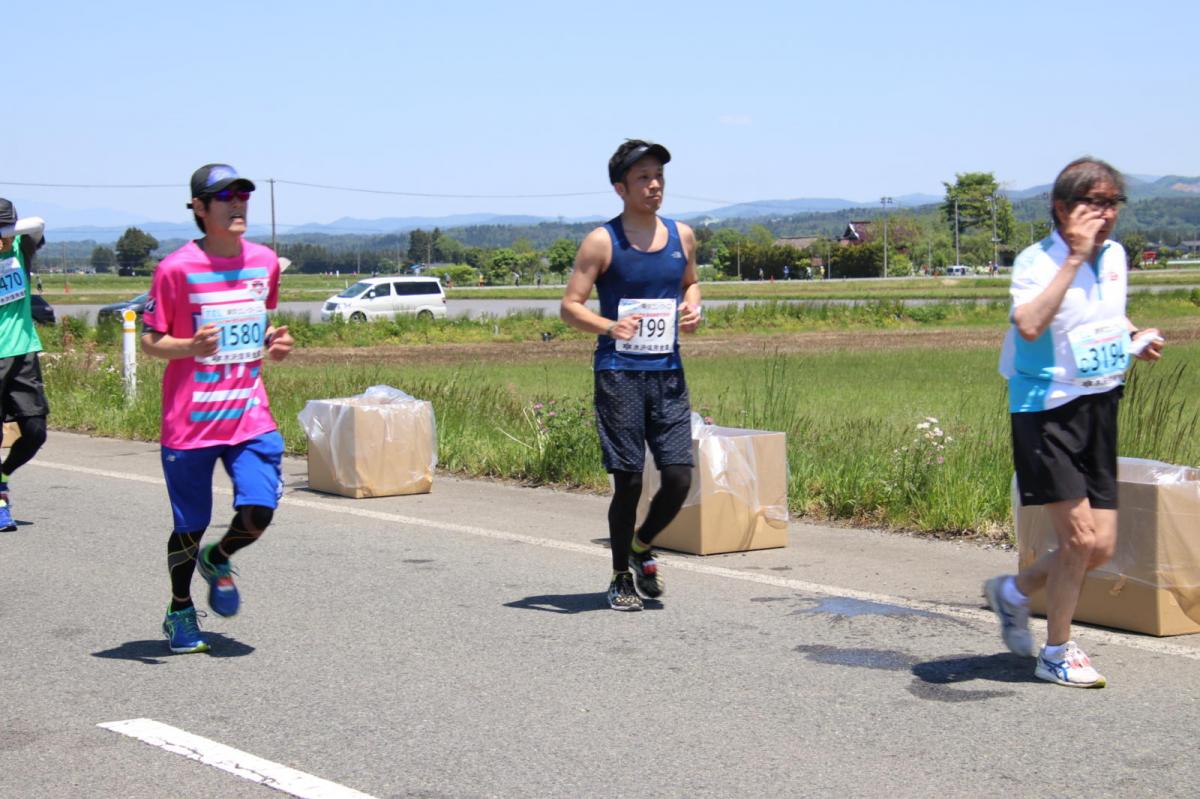 いわて奥州きらめきマラソン2018 フルマラソン5・37.5km給水/10km折り返し 2018/05/20