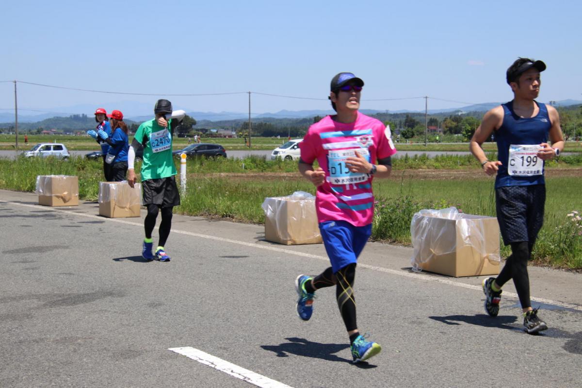 いわて奥州きらめきマラソン2018 フルマラソン5・37.5km給水/10km折り返し 2018/05/20