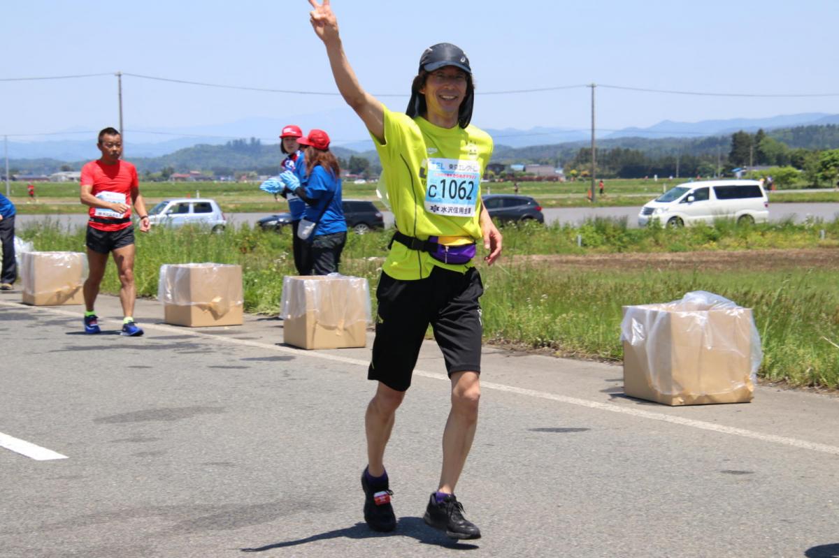 いわて奥州きらめきマラソン2018 フルマラソン5・37.5km給水/10km折り返し 2018/05/20