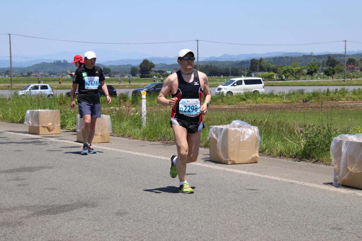 いわて奥州きらめきマラソン2018 フルマラソン5・37.5km給水/10km折り返し 2018/05/20