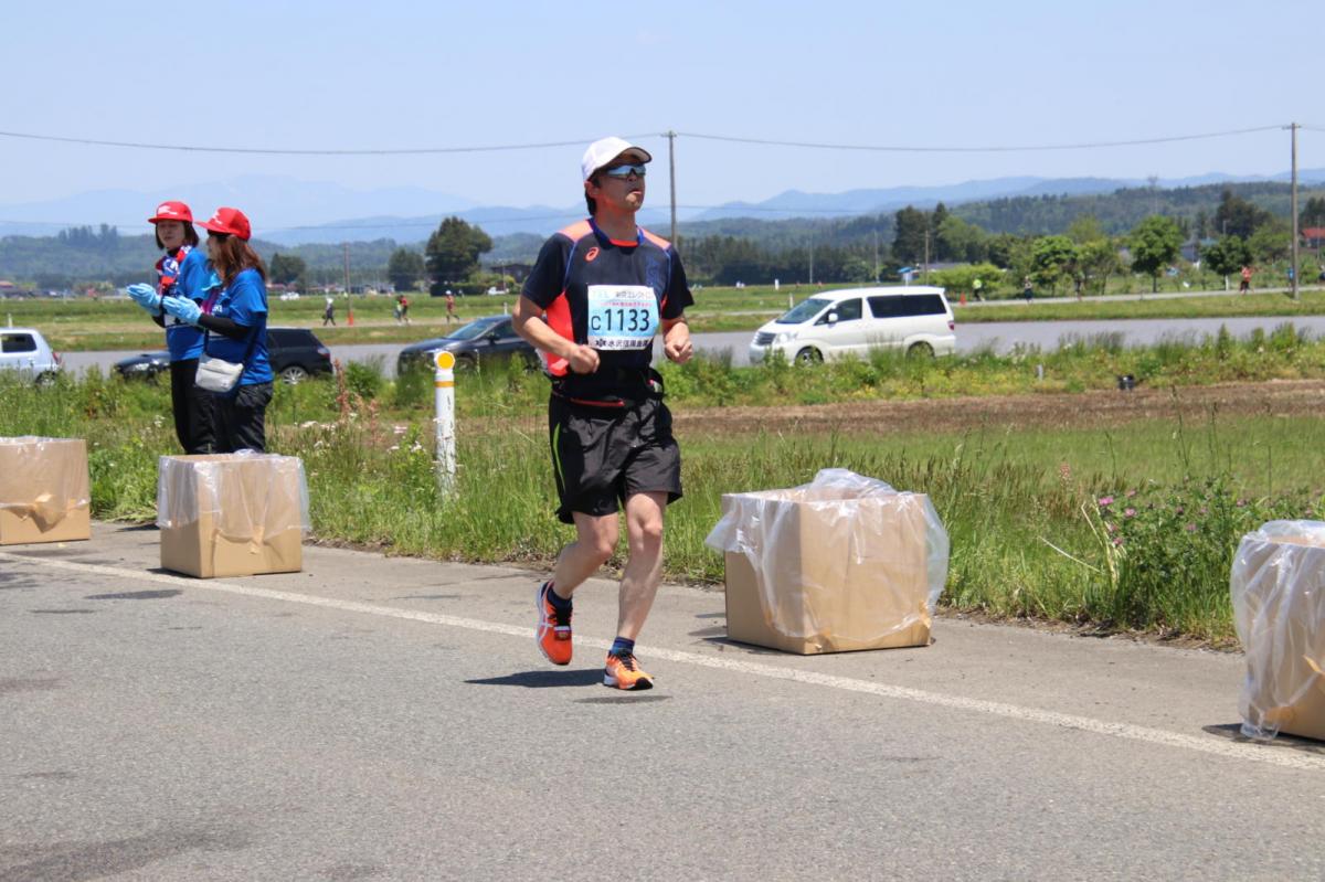 いわて奥州きらめきマラソン2018 フルマラソン5・37.5km給水/10km折り返し 2018/05/20