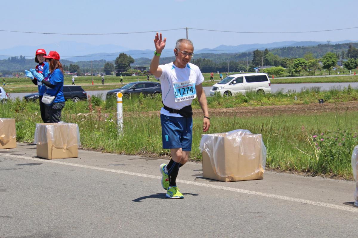 いわて奥州きらめきマラソン2018 フルマラソン5・37.5km給水/10km折り返し 2018/05/20