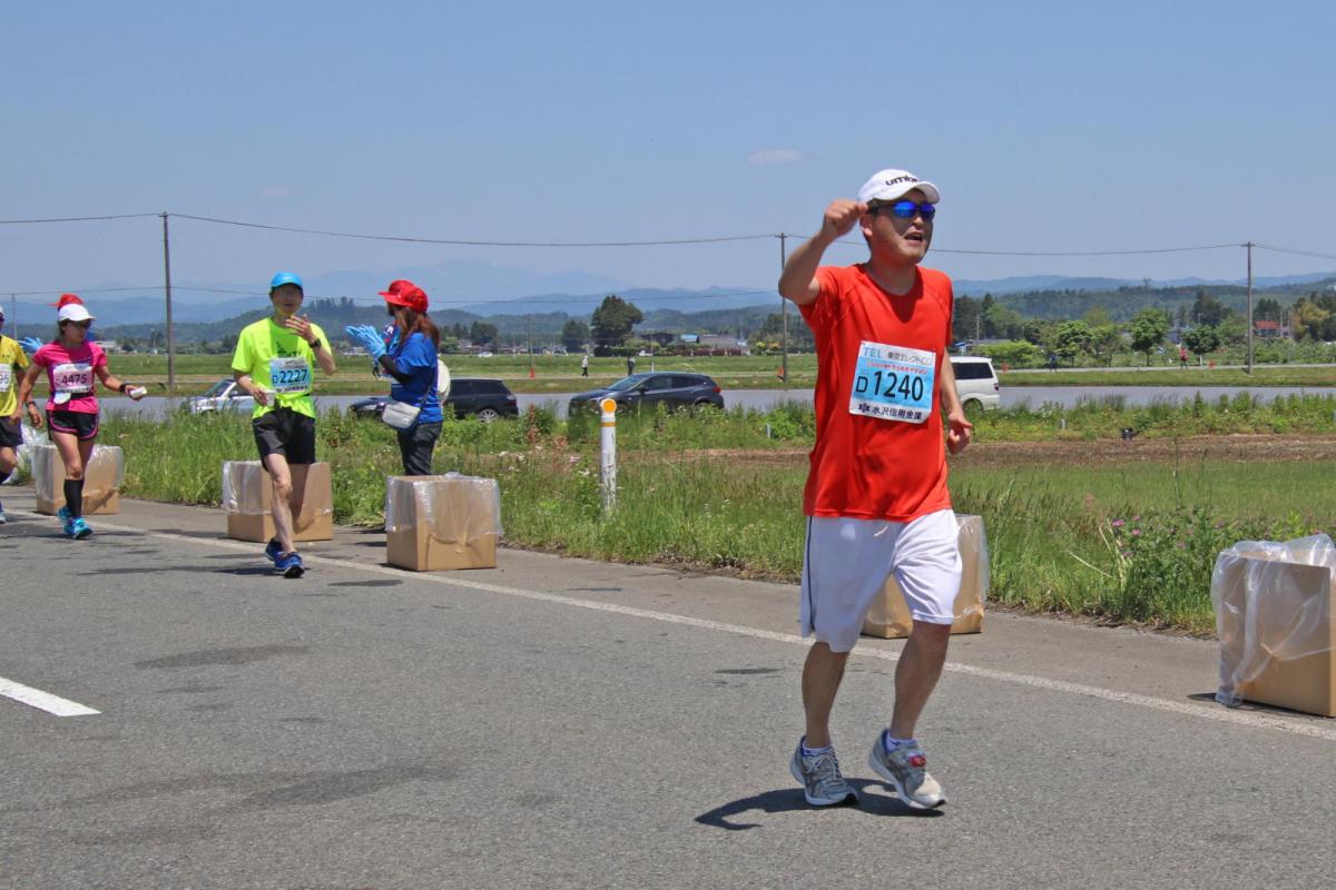 いわて奥州きらめきマラソン2018 フルマラソン5・37.5km給水/10km折り返し 2018/05/20