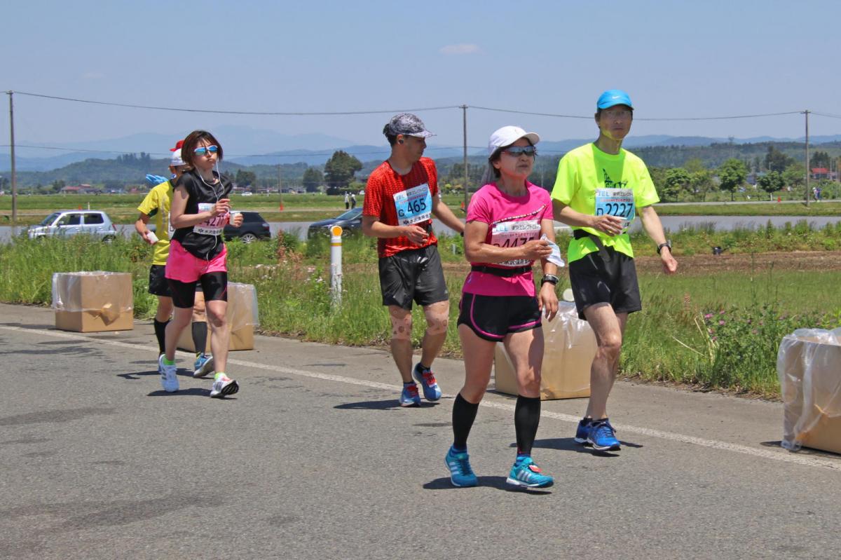 いわて奥州きらめきマラソン2018 フルマラソン5・37.5km給水/10km折り返し 2018/05/20