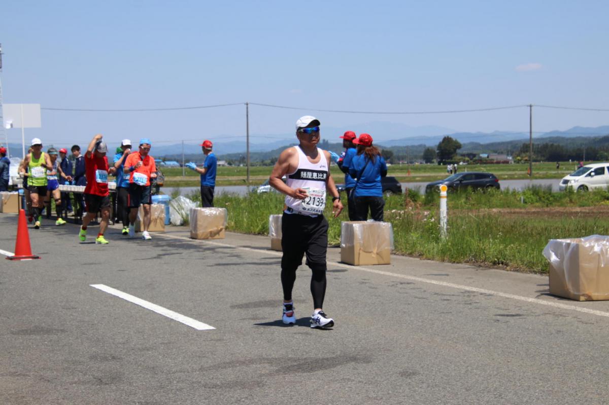 いわて奥州きらめきマラソン2018 フルマラソン5・37.5km給水/10km折り返し 2018/05/20