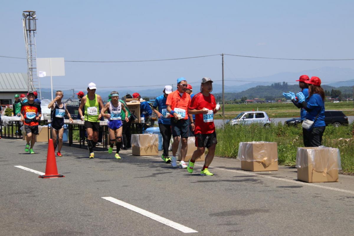 いわて奥州きらめきマラソン2018 フルマラソン5・37.5km給水/10km折り返し 2018/05/20