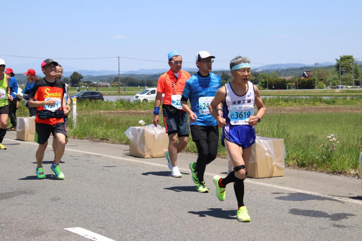 いわて奥州きらめきマラソン2018 フルマラソン5・37.5km給水/10km折り返し 2018/05/20