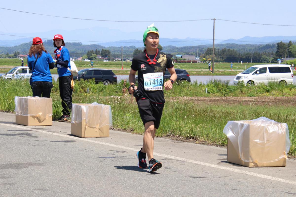 いわて奥州きらめきマラソン2018 フルマラソン5・37.5km給水/10km折り返し 2018/05/20