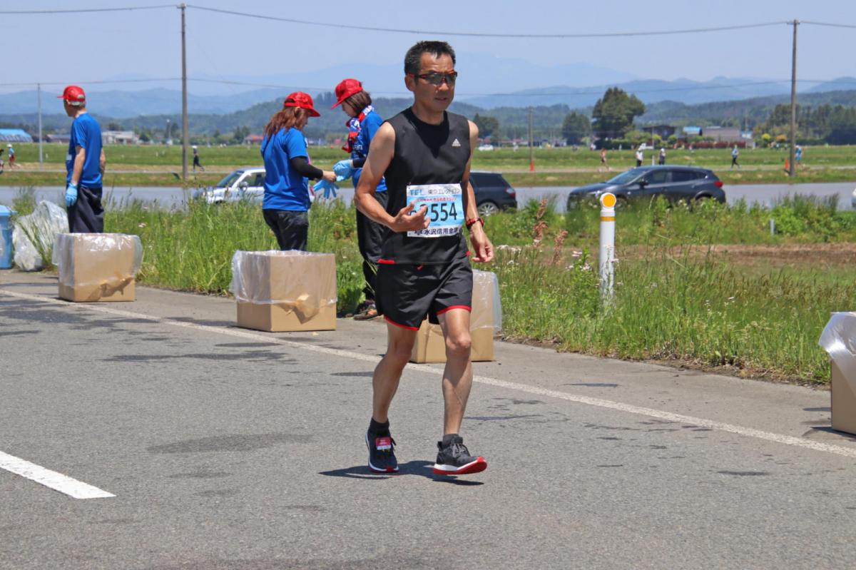 いわて奥州きらめきマラソン2018 フルマラソン5・37.5km給水/10km折り返し 2018/05/20