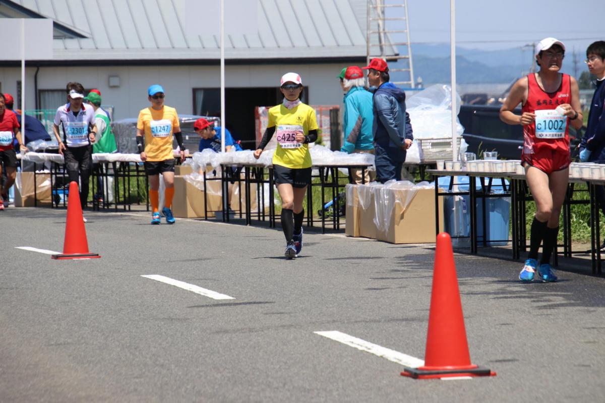 いわて奥州きらめきマラソン2018 フルマラソン5・37.5km給水/10km折り返し 2018/05/20