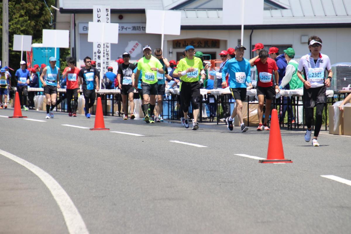 いわて奥州きらめきマラソン2018 フルマラソン5・37.5km給水/10km折り返し 2018/05/20