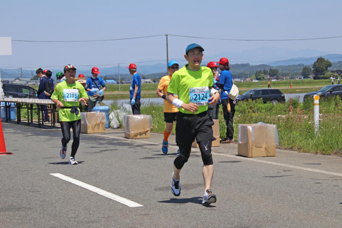 いわて奥州きらめきマラソン2018 フルマラソン5・37.5km給水/10km折り返し 2018/05/20