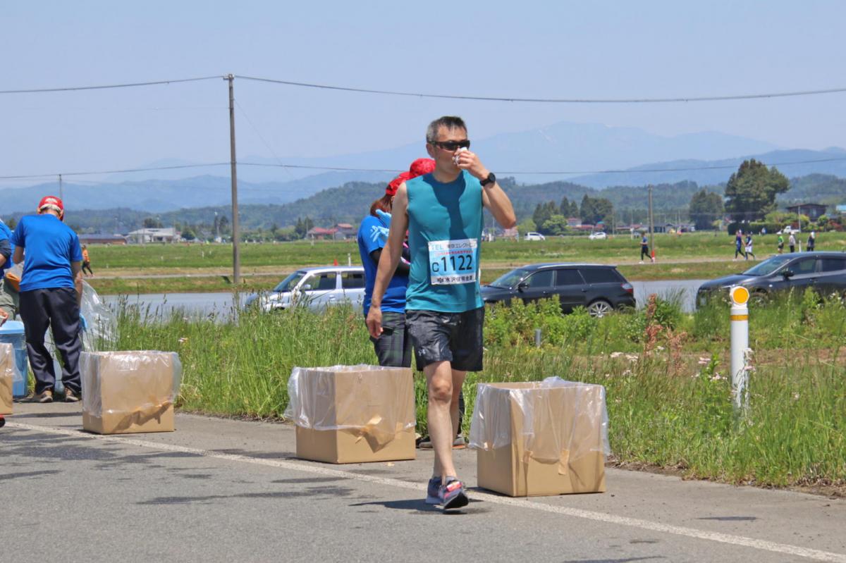 いわて奥州きらめきマラソン2018 フルマラソン5・37.5km給水/10km折り返し 2018/05/20