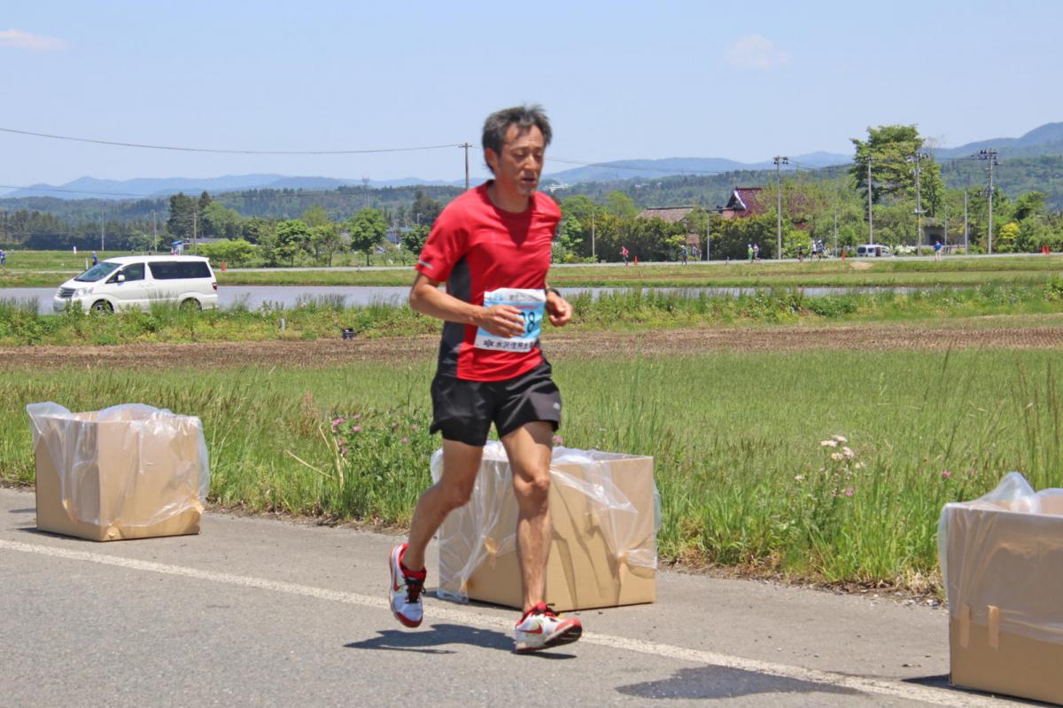 いわて奥州きらめきマラソン2018 フルマラソン5・37.5km給水/10km折り返し 2018/05/20
