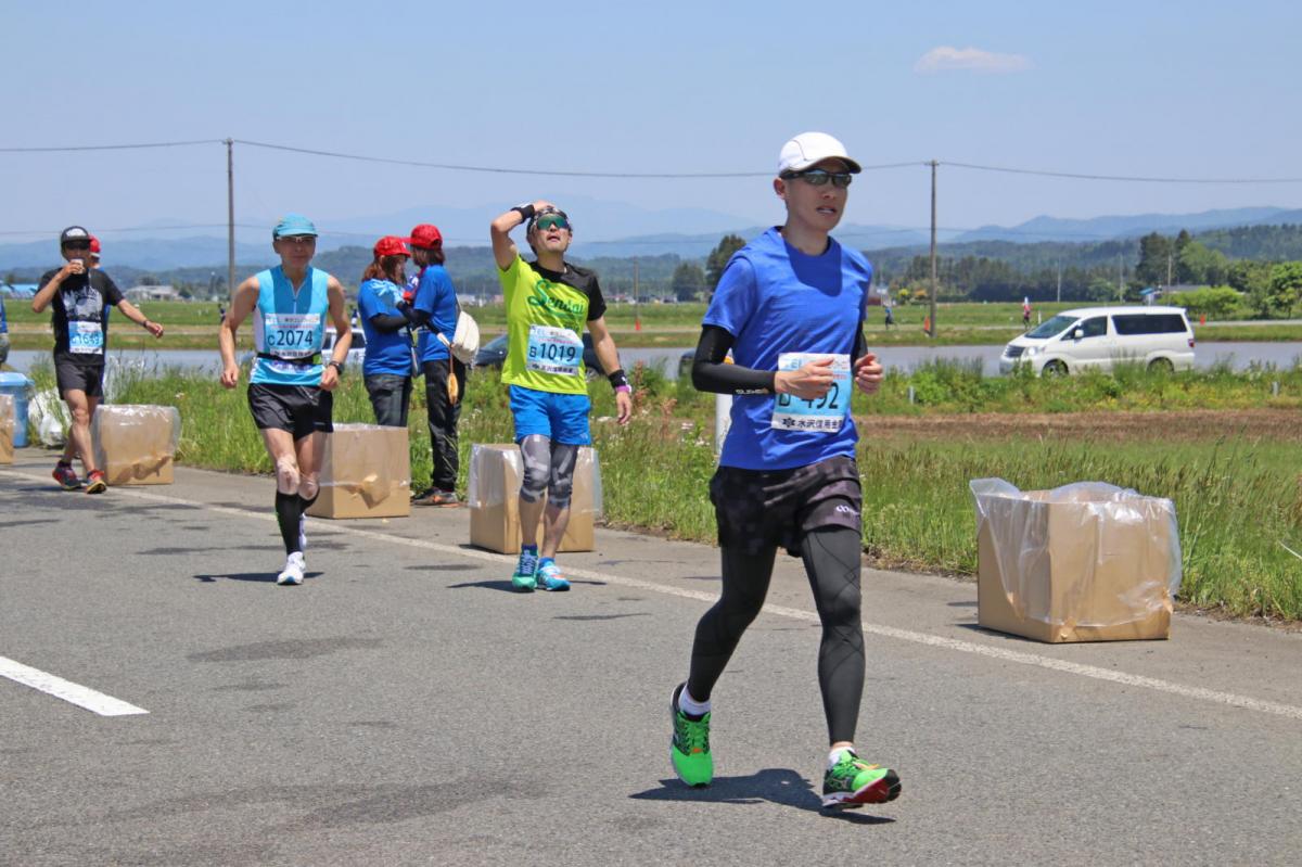 いわて奥州きらめきマラソン2018 フルマラソン5・37.5km給水/10km折り返し 2018/05/20