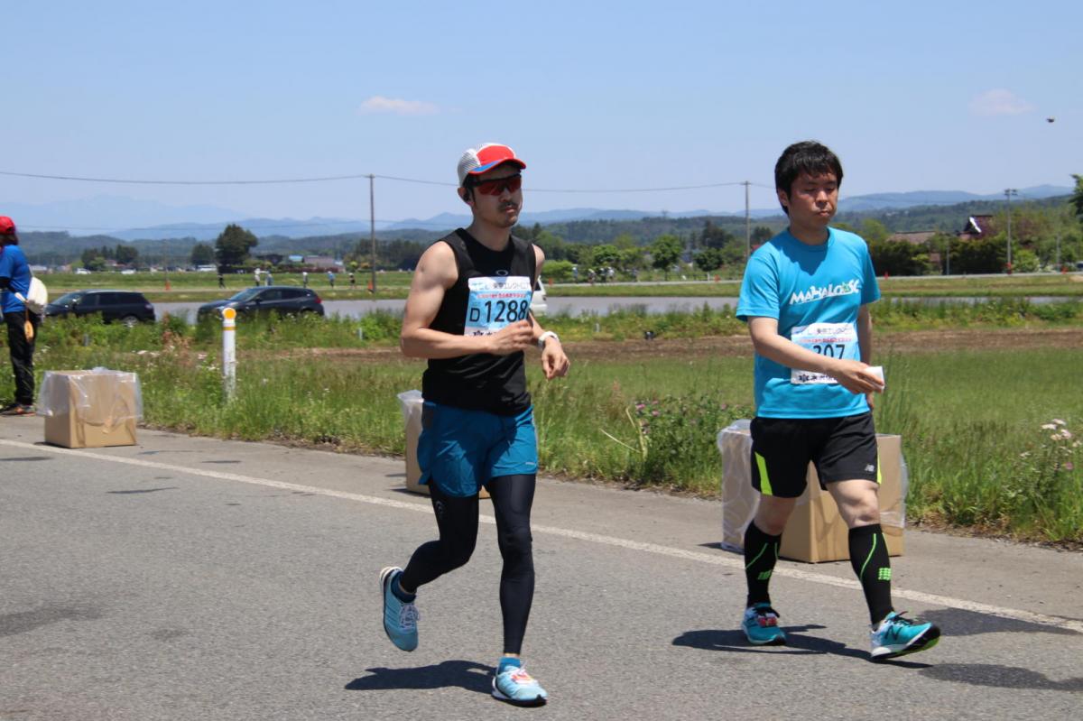 いわて奥州きらめきマラソン2018 フルマラソン5・37.5km給水/10km折り返し 2018/05/20