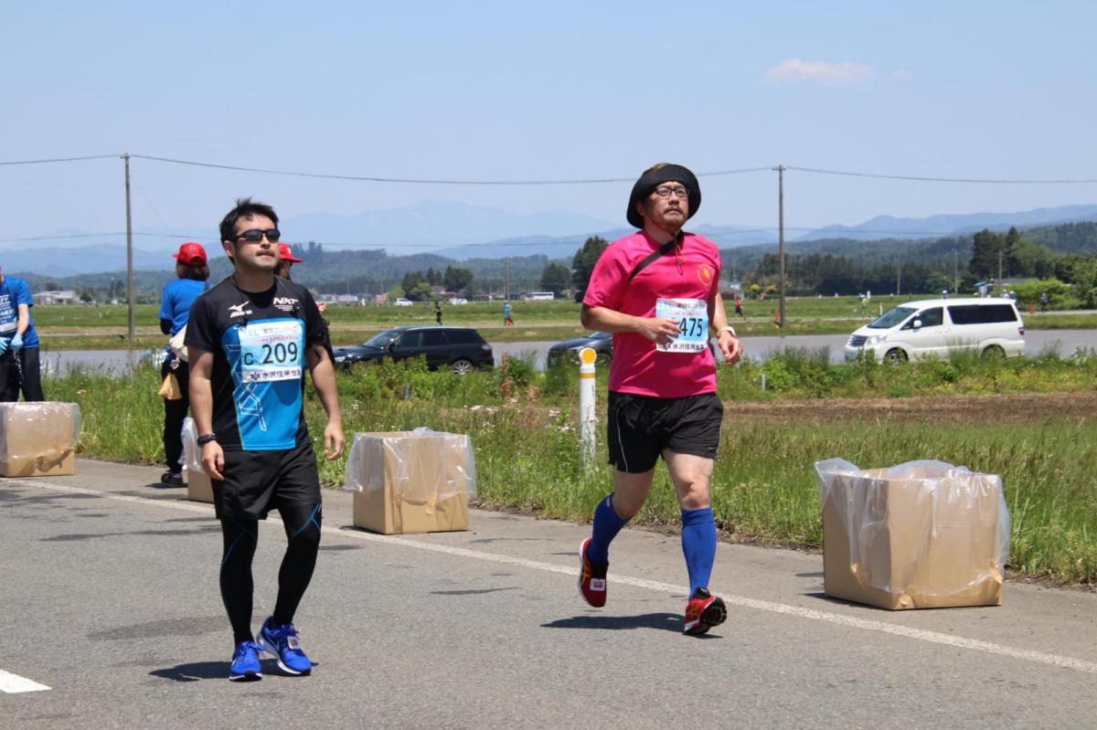 いわて奥州きらめきマラソン2018 フルマラソン5・37.5km給水/10km折り返し 2018/05/20