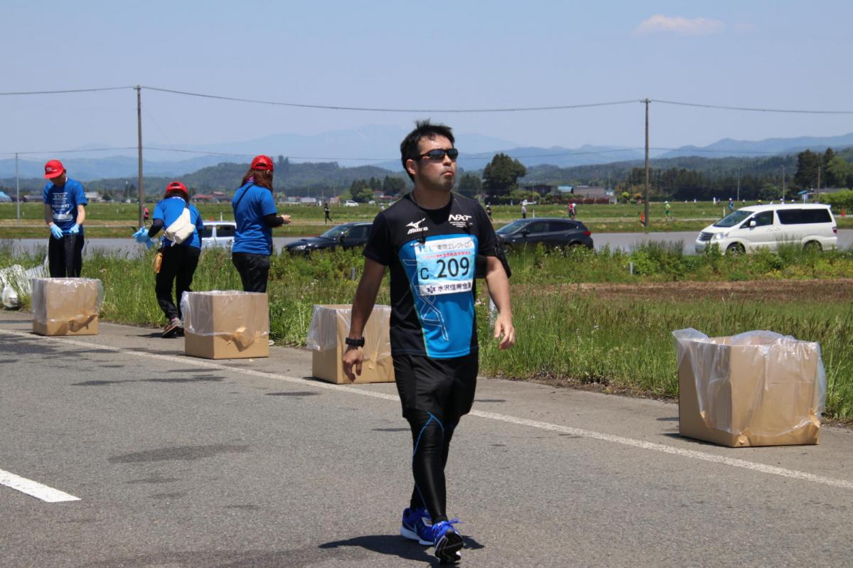いわて奥州きらめきマラソン2018 フルマラソン5・37.5km給水/10km折り返し 2018/05/20