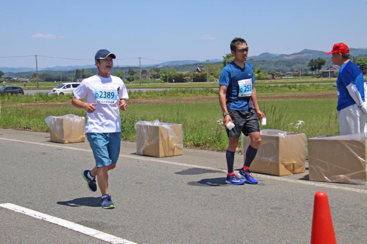 いわて奥州きらめきマラソン2018 フルマラソン5・37.5km給水/10km折り返し 2018/05/20