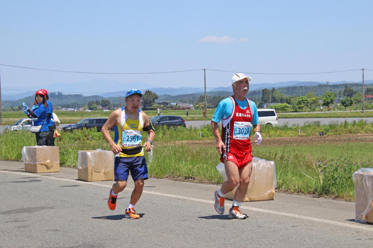 いわて奥州きらめきマラソン2018 フルマラソン5・37.5km給水/10km折り返し 2018/05/20