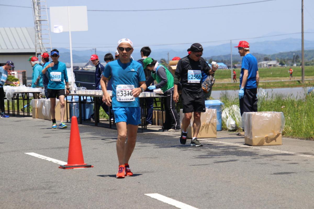 いわて奥州きらめきマラソン2018 フルマラソン5・37.5km給水/10km折り返し 2018/05/20