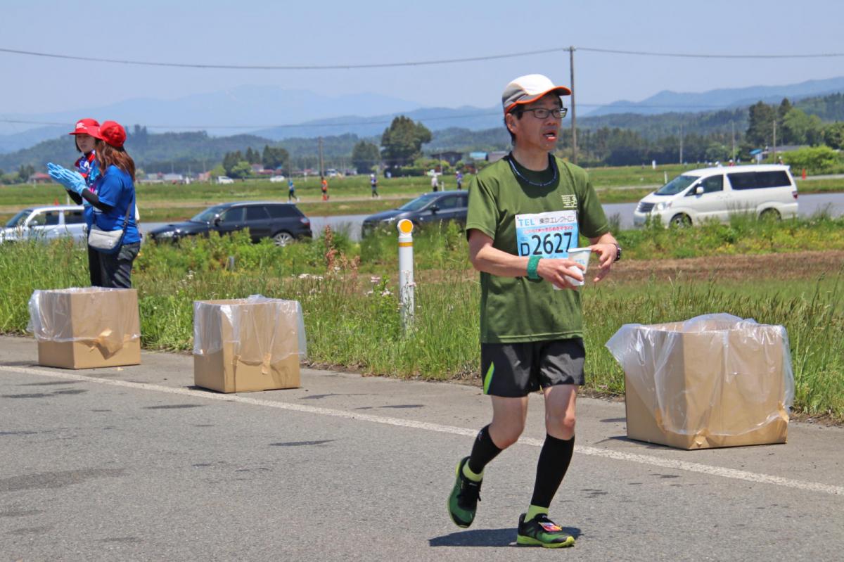 いわて奥州きらめきマラソン2018 フルマラソン5・37.5km給水/10km折り返し 2018/05/20