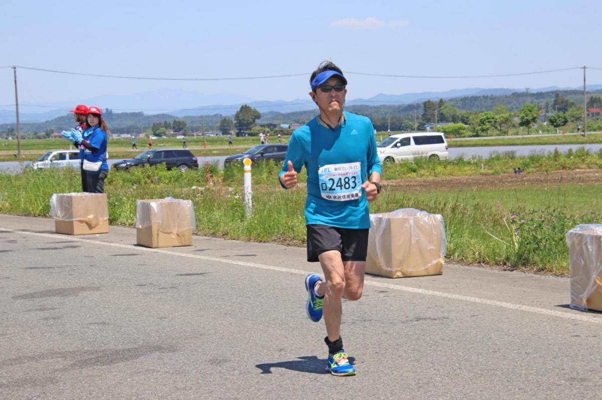いわて奥州きらめきマラソン2018 フルマラソン5・37.5km給水/10km折り返し 2018/05/20