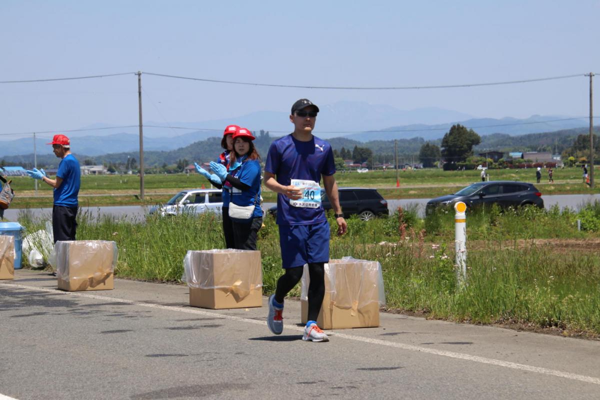いわて奥州きらめきマラソン2018 フルマラソン5・37.5km給水/10km折り返し 2018/05/20