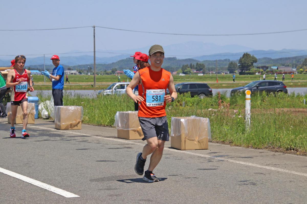 いわて奥州きらめきマラソン2018 フルマラソン5・37.5km給水/10km折り返し 2018/05/20