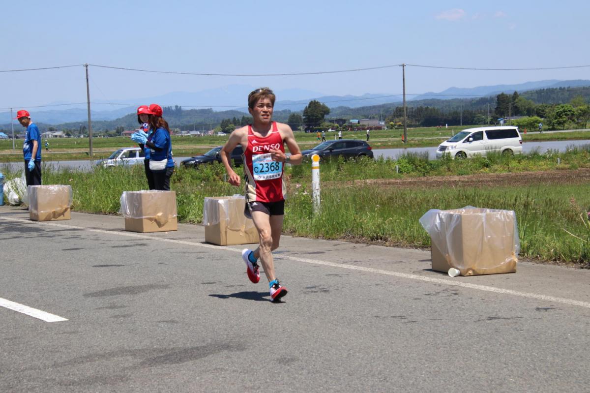 いわて奥州きらめきマラソン2018 フルマラソン5・37.5km給水/10km折り返し 2018/05/20
