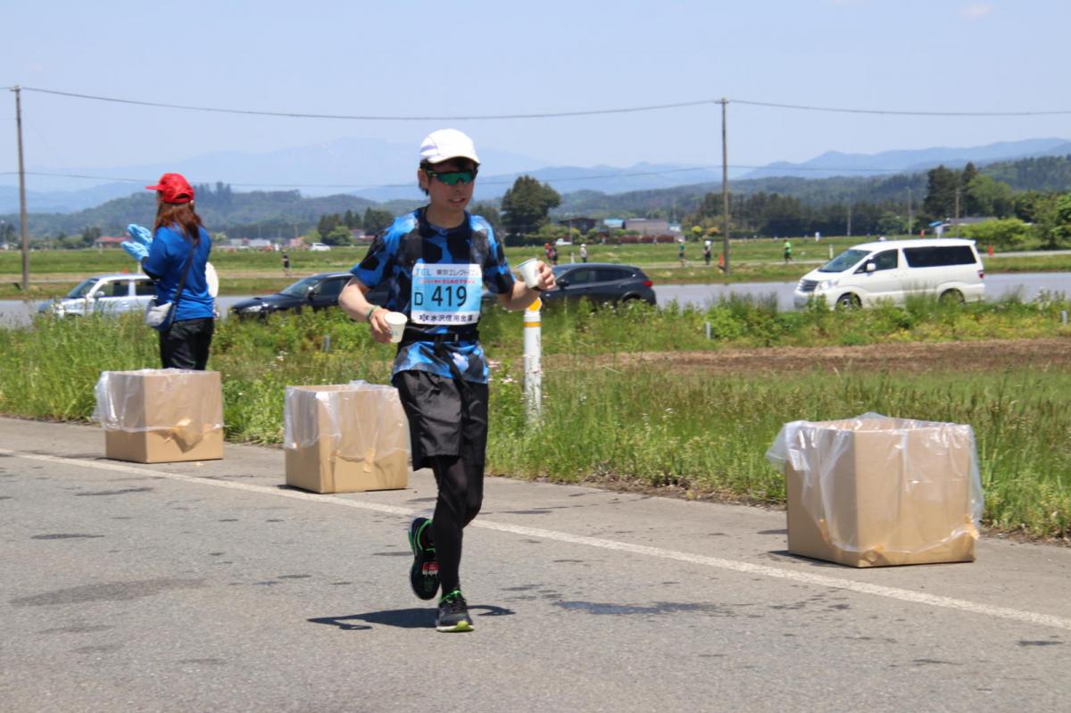 いわて奥州きらめきマラソン2018 フルマラソン5・37.5km給水/10km折り返し 2018/05/20