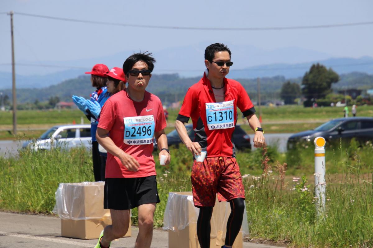 いわて奥州きらめきマラソン2018 フルマラソン5・37.5km給水/10km折り返し 2018/05/20