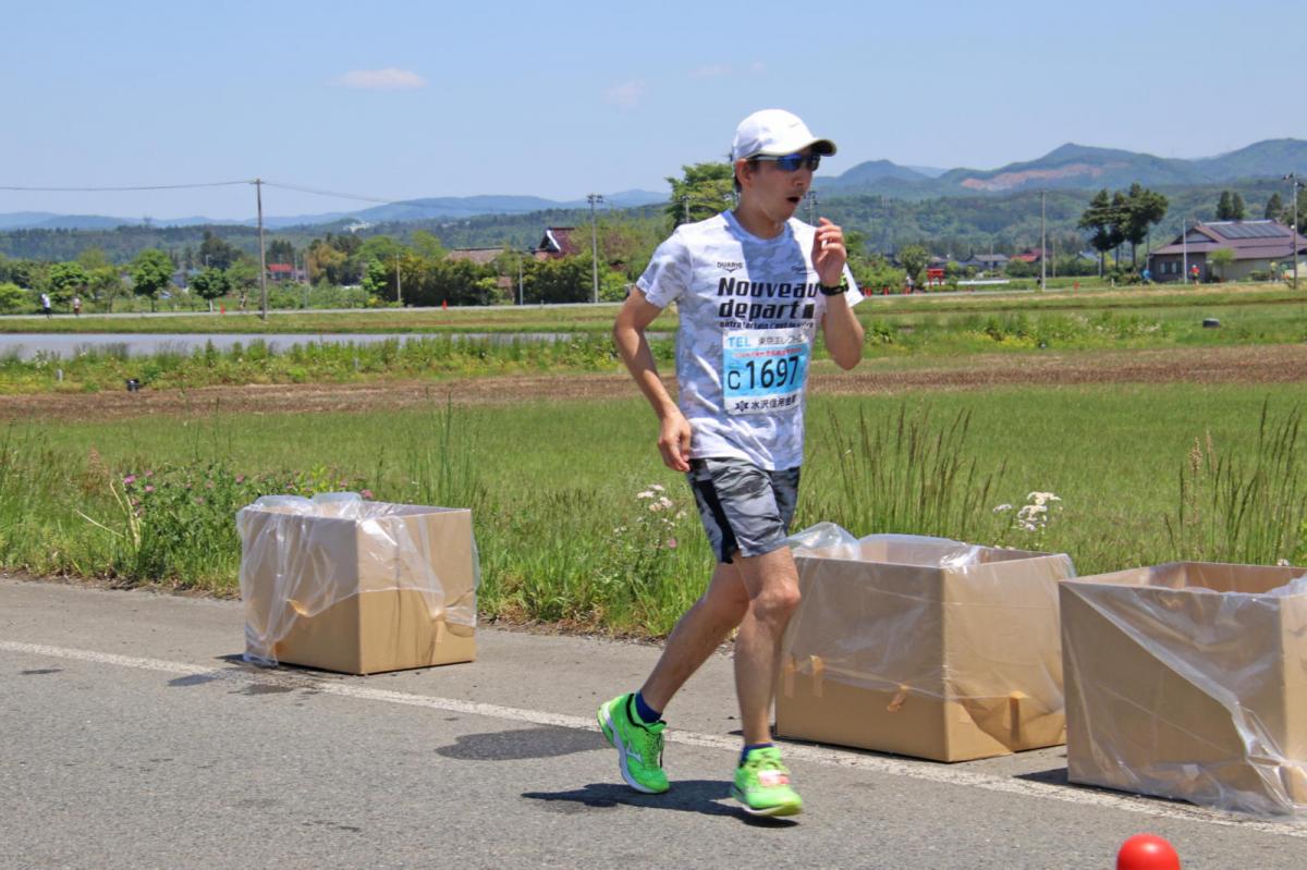 いわて奥州きらめきマラソン2018 フルマラソン5・37.5km給水/10km折り返し 2018/05/20