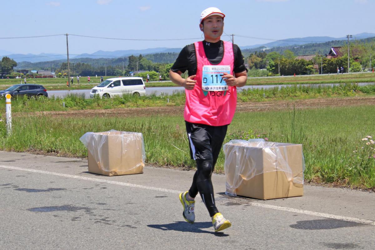 いわて奥州きらめきマラソン2018 フルマラソン5・37.5km給水/10km折り返し 2018/05/20