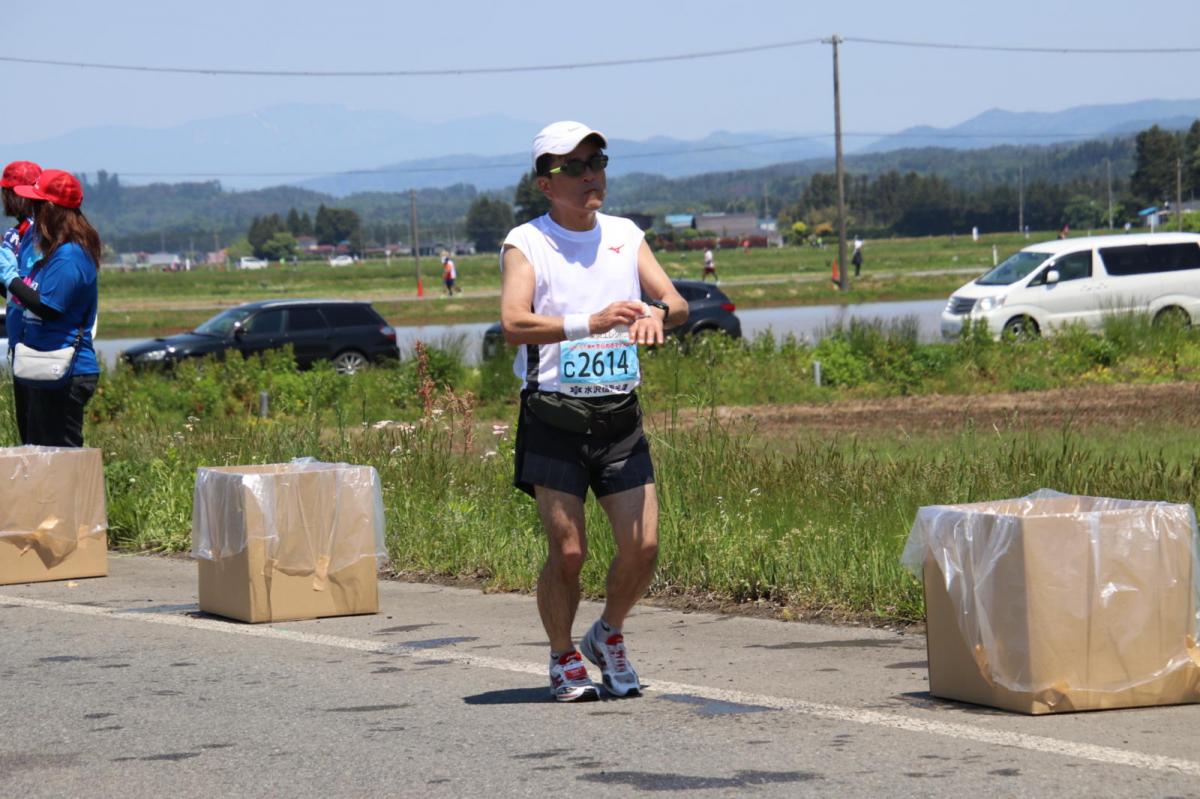 いわて奥州きらめきマラソン2018 フルマラソン5・37.5km給水/10km折り返し 2018/05/20
