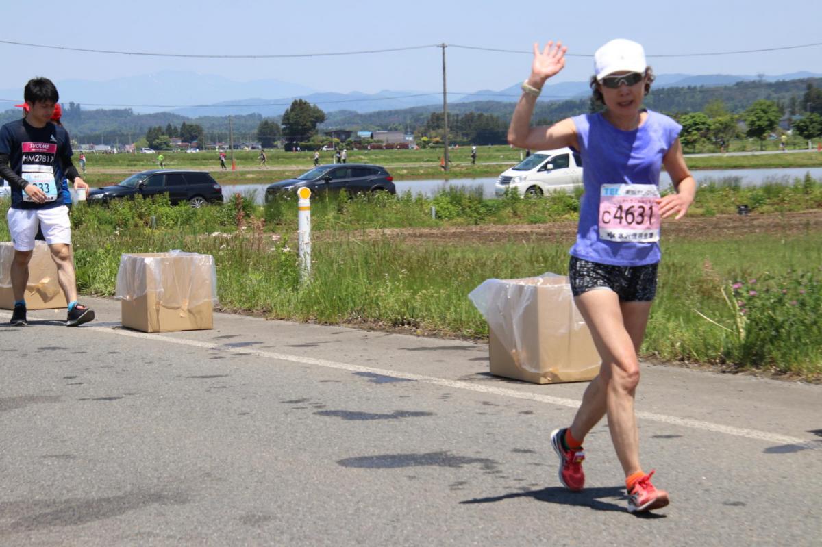 いわて奥州きらめきマラソン2018 フルマラソン5・37.5km給水/10km折り返し 2018/05/20