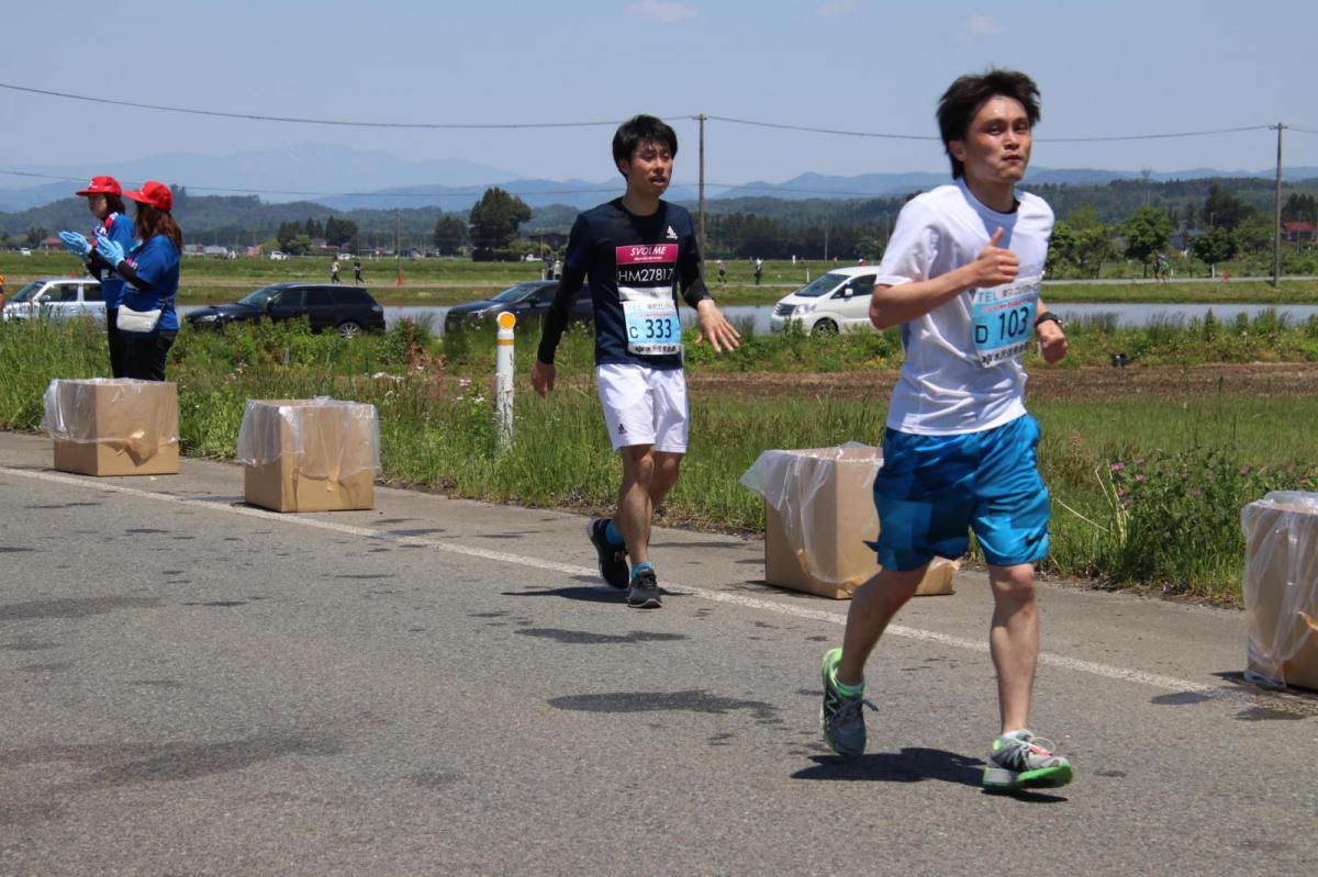いわて奥州きらめきマラソン2018 フルマラソン5・37.5km給水/10km折り返し 2018/05/20
