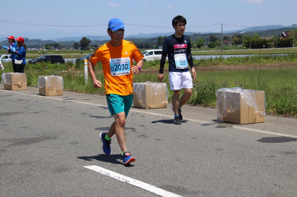いわて奥州きらめきマラソン2018 フルマラソン5・37.5km給水/10km折り返し 2018/05/20