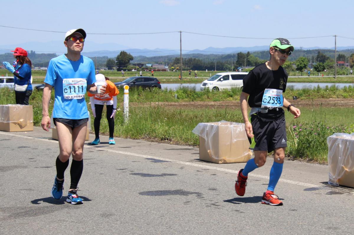 いわて奥州きらめきマラソン2018 フルマラソン5・37.5km給水/10km折り返し 2018/05/20
