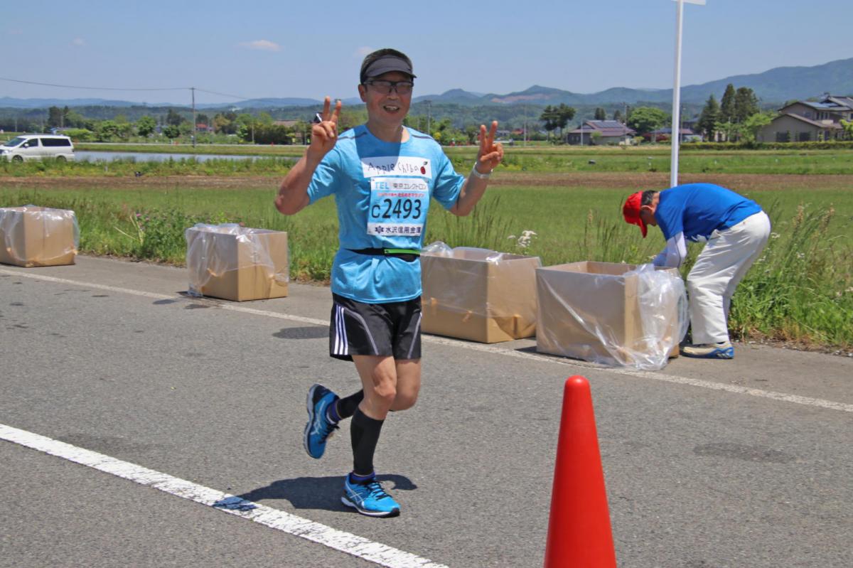 いわて奥州きらめきマラソン2018 フルマラソン5・37.5km給水/10km折り返し 2018/05/20