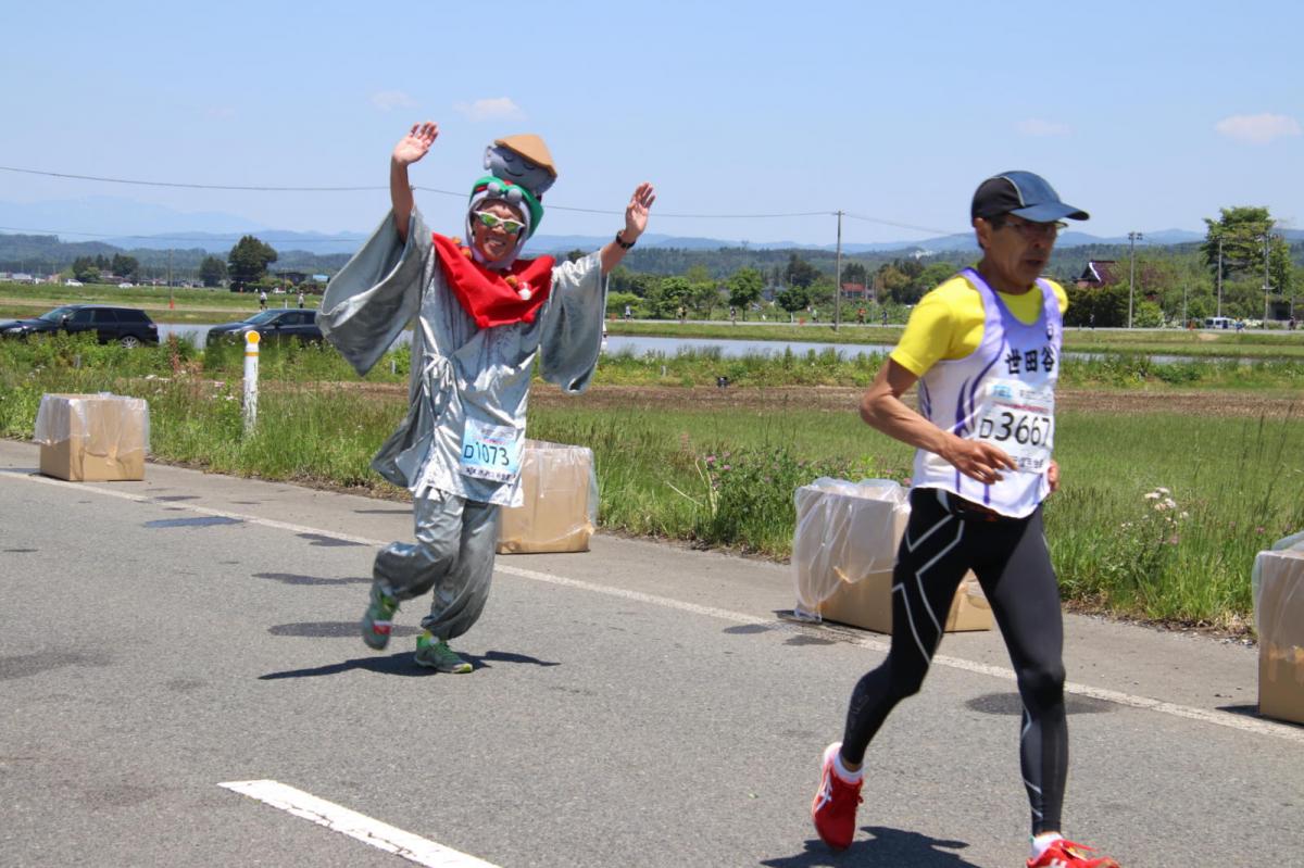 いわて奥州きらめきマラソン2018 フルマラソン5・37.5km給水/10km折り返し 2018/05/20
