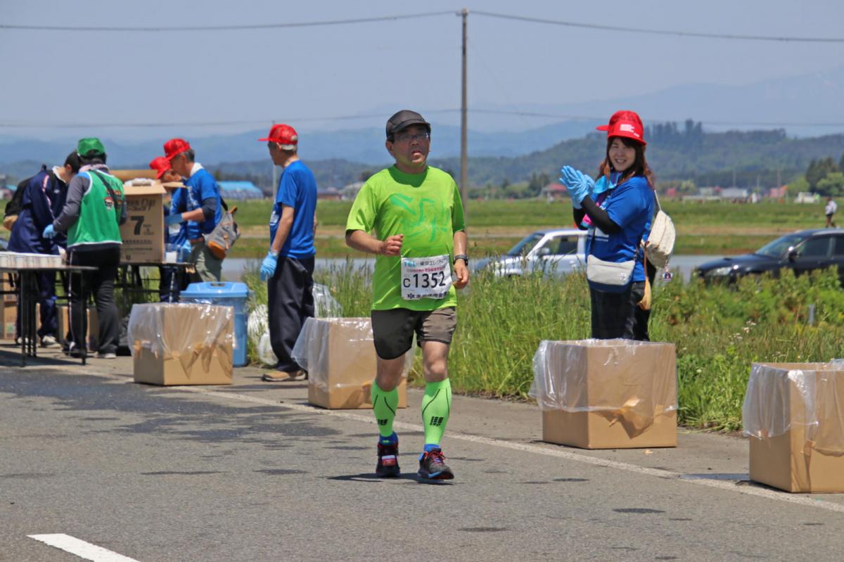 いわて奥州きらめきマラソン2018 フルマラソン5・37.5km給水/10km折り返し 2018/05/20