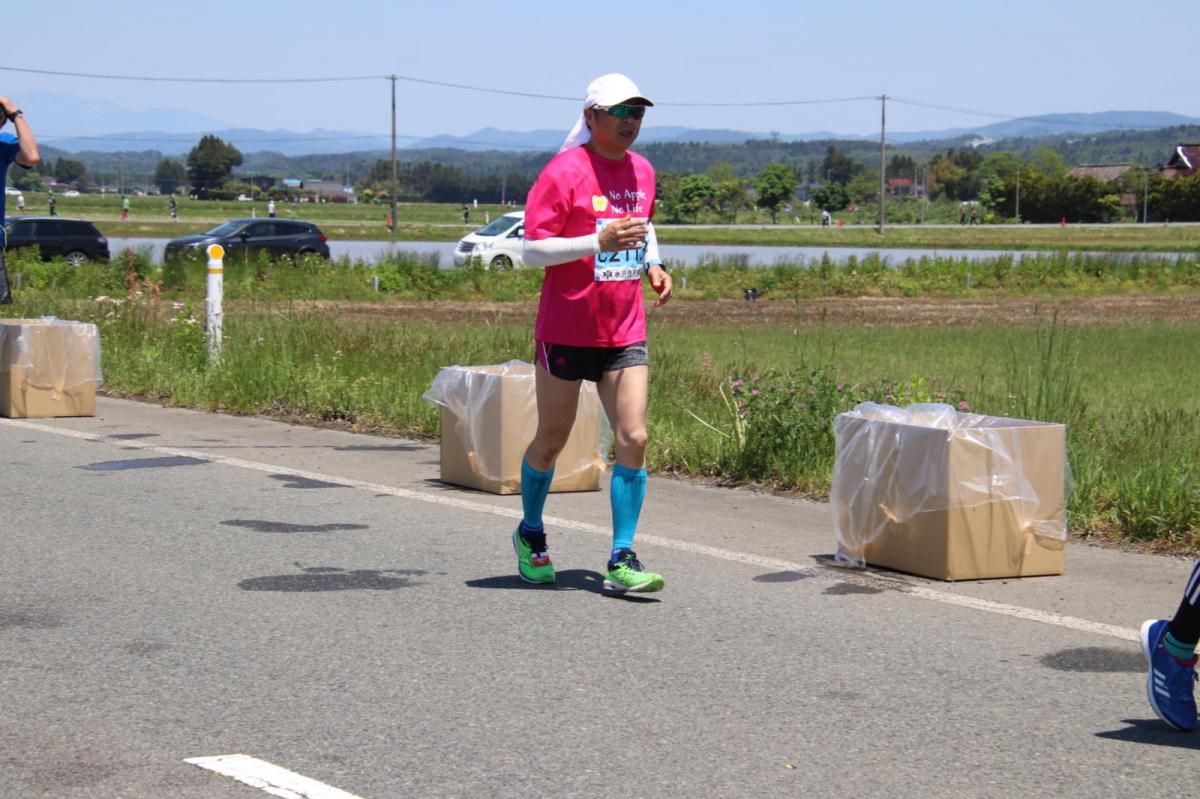 いわて奥州きらめきマラソン2018 フルマラソン5・37.5km給水/10km折り返し 2018/05/20