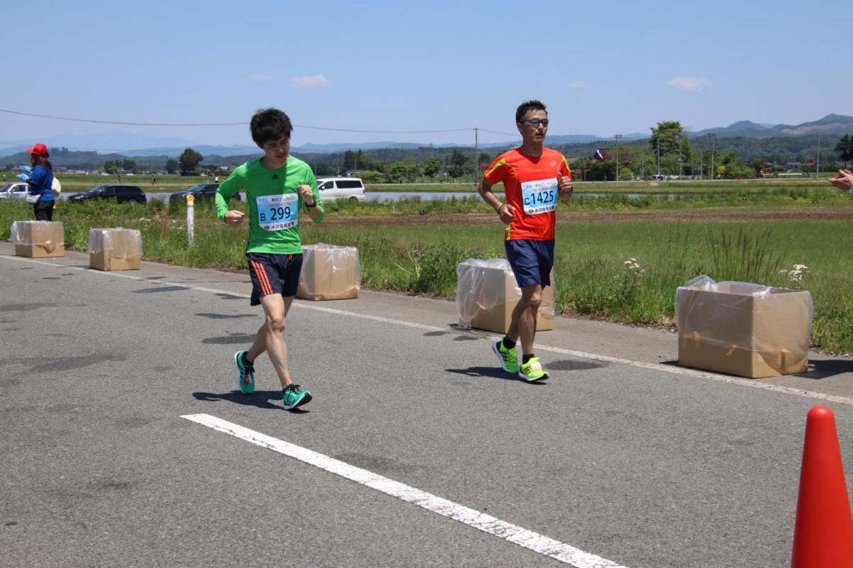 いわて奥州きらめきマラソン2018 フルマラソン5・37.5km給水/10km折り返し 2018/05/20