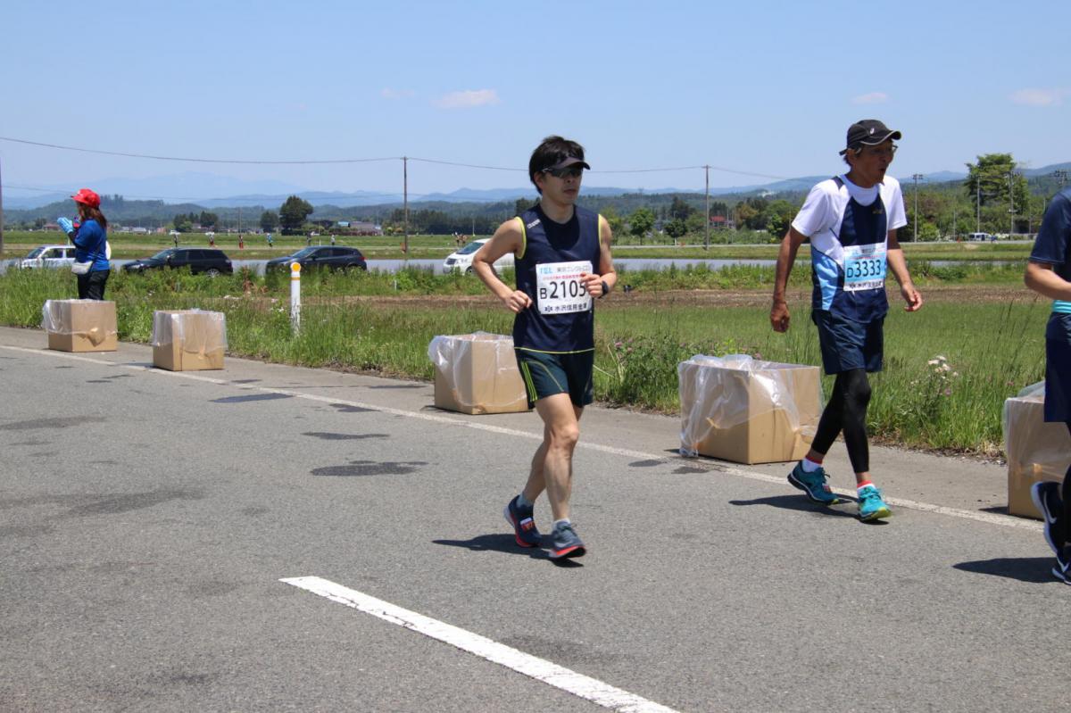 いわて奥州きらめきマラソン2018 フルマラソン5・37.5km給水/10km折り返し 2018/05/20
