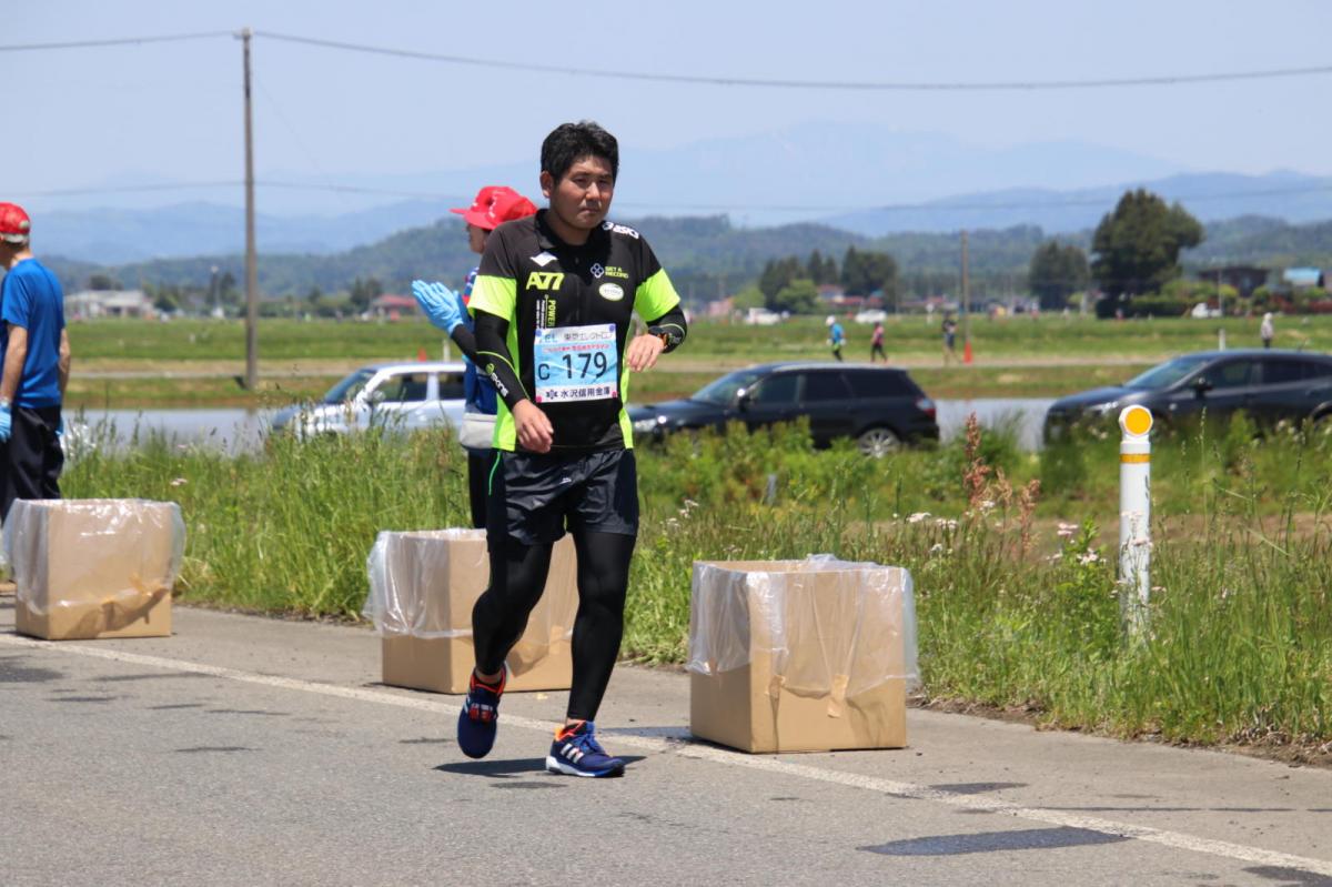 いわて奥州きらめきマラソン2018 フルマラソン5・37.5km給水/10km折り返し 2018/05/20