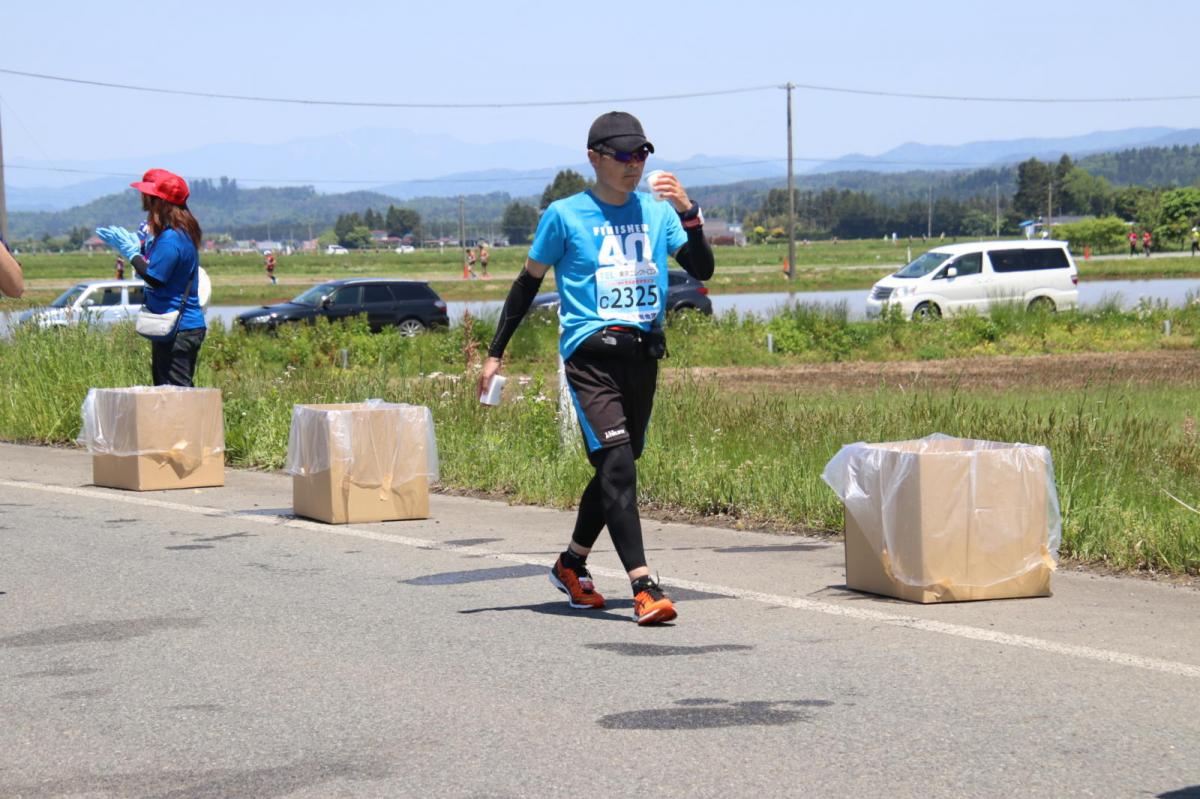 いわて奥州きらめきマラソン2018 フルマラソン5・37.5km給水/10km折り返し 2018/05/20