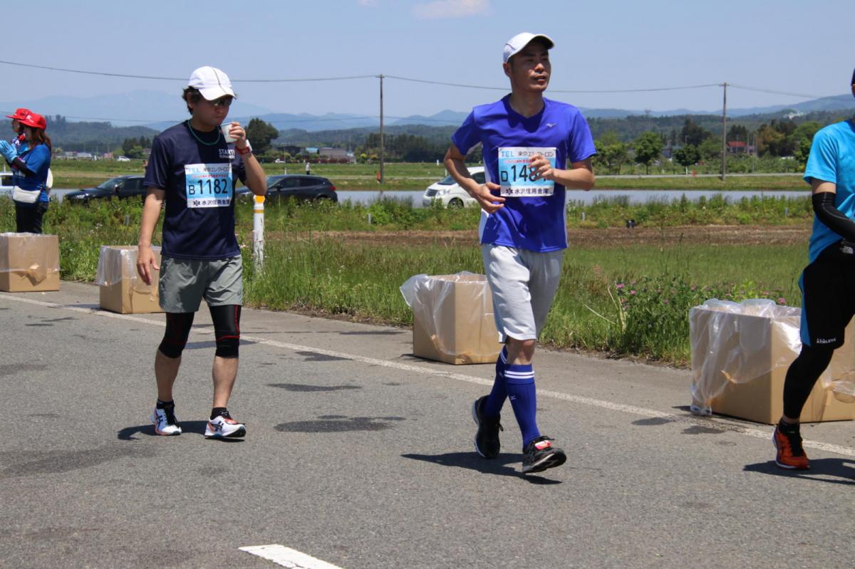 いわて奥州きらめきマラソン2018 フルマラソン5・37.5km給水/10km折り返し 2018/05/20